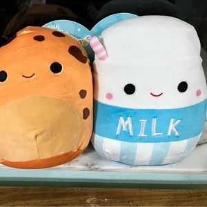 BNWT Cookies & Milk Squishmallow pair